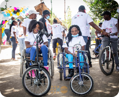 Community gathering in Kenya